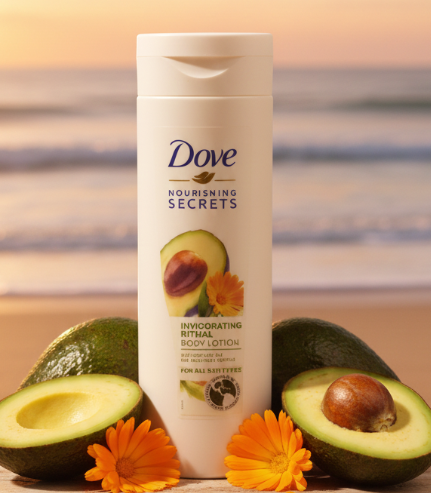 Dove Nourishing Secrets Invigorating Ritual Body Lotion with Avocado Oil and Calendula Extract: A Deeply Hydrating and Revitalizing Skin Care Essential