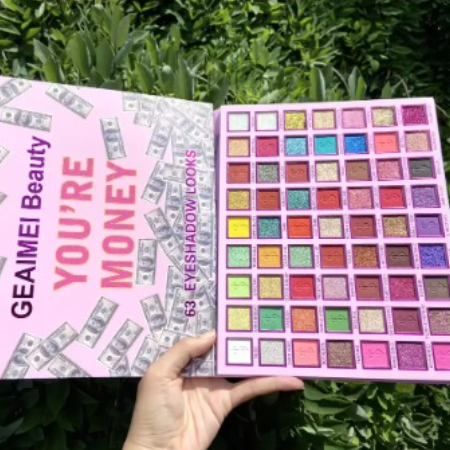 63 colors Eye shadow palette High quality Long Lasting High pigmentation Water proof make up kitt full blush makeup set