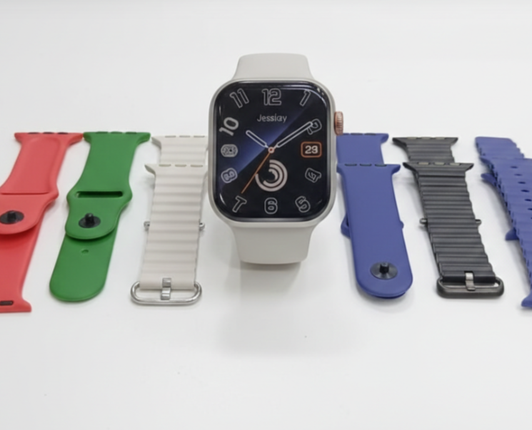 CROWN XT20 Series II Smart Watch 7+1 Combo – 2.01” Big Display with 7 Interchangeable Straps & Bluetooth Calling