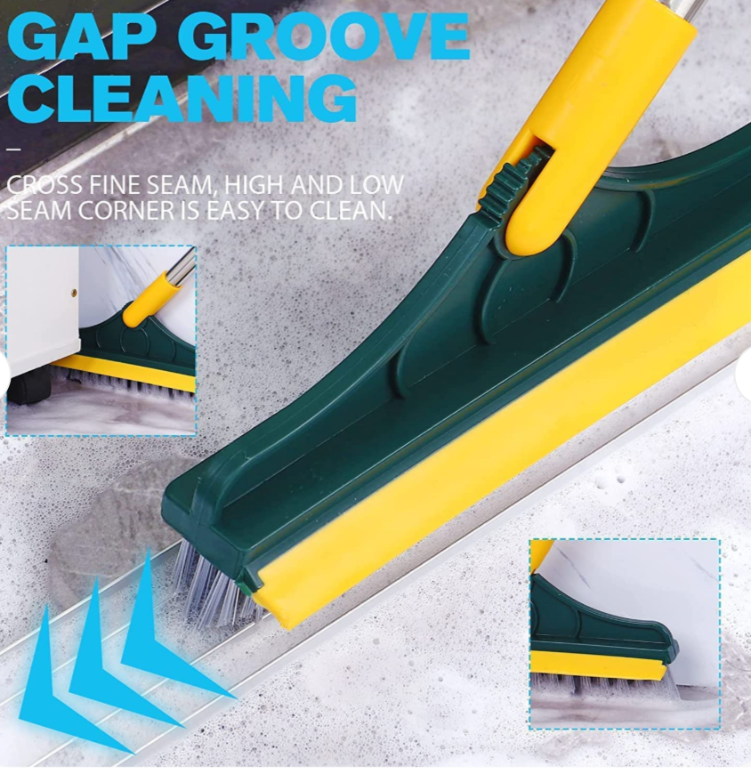 2 in 1 Floor Cleaning Brush Bathroom Tile Windows Floor Cleaning Brush with 120° Rotatable Head - Multipurpose Bathroom Floor Cleaning Brush - Floor Brush Scrubber - Without Box | Floor Cleaning Brush