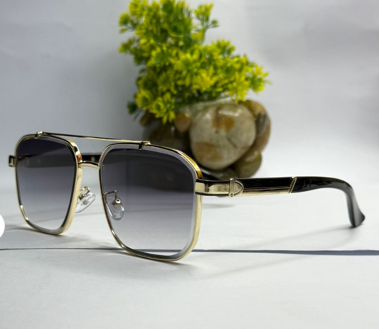 Luxury Square Black Gradient Sunglasses for Men & Women