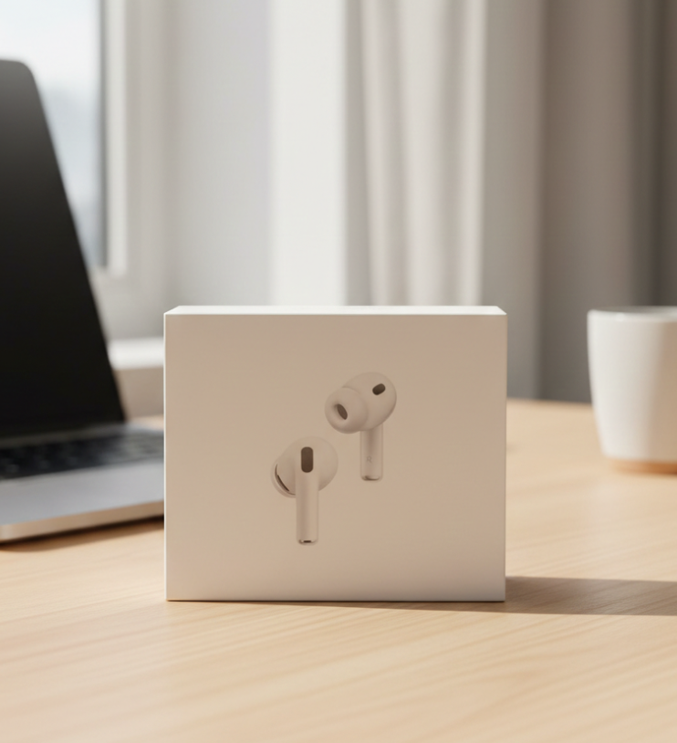 AirPod Pro 3 White Wireless Earbuds With Silicone Ear Tips Retail Box