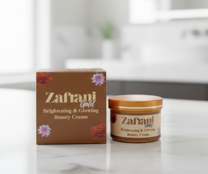 Zafrani Gold Brightening & Glowing Beauty Cream | 100g | Radiant Skin | Premium Skincare